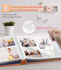Artfeel interior pages with self-adhesive mounts for easy photo placement.