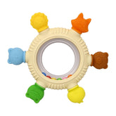 Arudyo baby teether animal ring in silicone helps soothe tender gums.