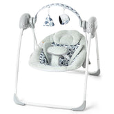 AskCat baby swings portable folding design for easy travel and storage.