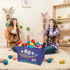 ASKETAM Dinosaur Easter Basket folded-compact design showing lightweight storage convenience.