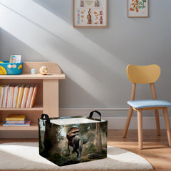 ASKETAM dinosaur-pattern nursery bin ideal for toys and clothes