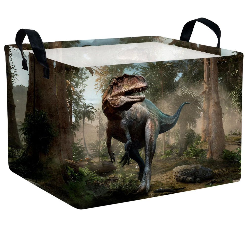 ASKETAM front-view cute 3D dinosaur storage basket keeps kids' room organized