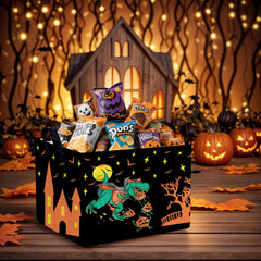 ASKETAM Halloween basket side view showing portable carry for kids
