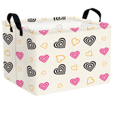 ASKETAM heart storage bin front view shows a sturdy organizer for toys and laundry.
