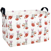 ASKETAM large empty Easter basket kid fabric, ideal for versatile spring storage.