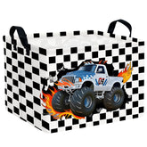 ASKETAM Racing Car Storage Basket with a 3D monster-truck design fuels playful toy organization