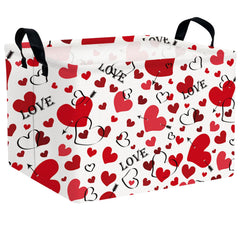 ASKETAM valentines basket front view showcases a large capacity for toys and clothes