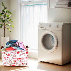 ASKETAM Bear Love basket folded for compact storage