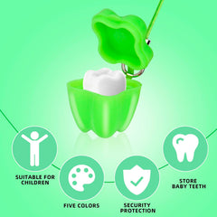 Asofelk tooth saver necklace blue offers smooth edge design and easy storage of a tooth