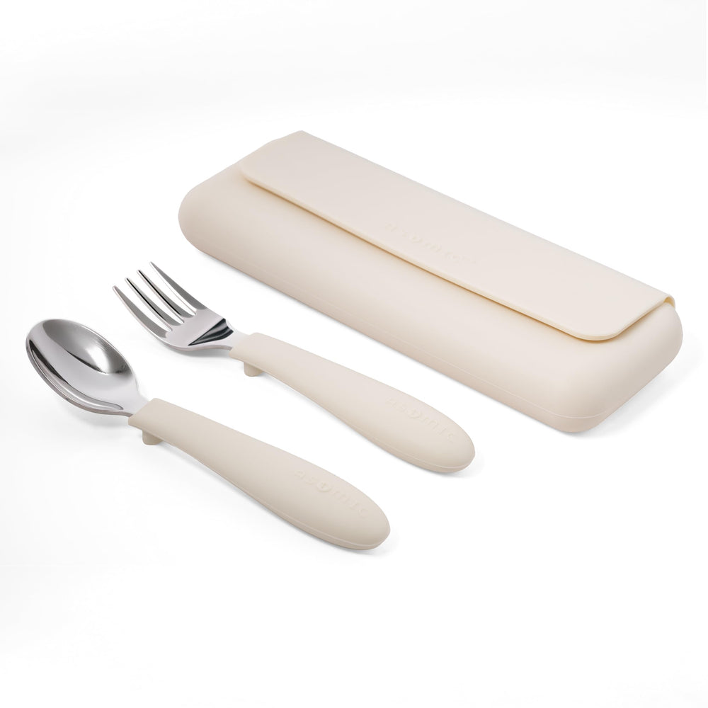 ASOMIC premium 316 stainless toddler utensils: durable steel for everyday meals.