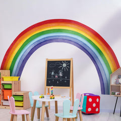 astrkiz rainbow wall decal panel 2 β quick peel-and-stick setup for a playful nursery backdrop.