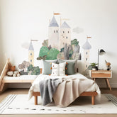 astrkiz watercolor castle wall decal transforms kids' room walls with playful charm