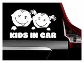 Astute Grace baby on board sticker car white 608 front view enhances vehicle visibility
