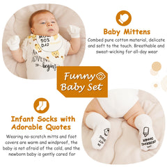 Asukin baby onesie with quotes for cute, comfortable wear from day one.