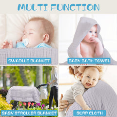 Asung towel ready for stroller use with a large cozy wrap