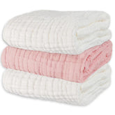 Asung baby towels with honeycomb embossing deliver a gentle touch and quick absorbency