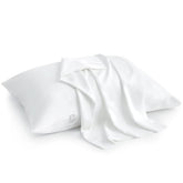 Atiksh Beddings pack-2 toddler travel pillowcases 13x18 white fabric, soft Egyptian cotton feel.