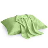 Atiksh Beddings sage green toddler pillowcase with zipper closure, 14x20.