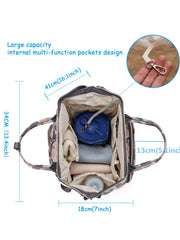 Atsabdas diaper bag back anti-theft pocket keeps valuables secure