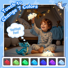 Attivolife Dragon Night Light RGB color options support playful nighttime scenes for kids.