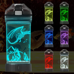 Attivolife Dragon Watter Bottle dragon illusion motivates hydration for school and travel
