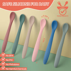 ATUERAY soft-tip baby spoons; protect delicate mouths during feeding with a gentle touch.
