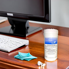 AUDIOLOGIST'S CHOICE Audio-Wipes clean a gaming controller to remove grime