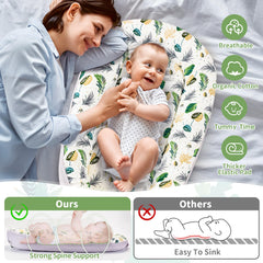 Aufona Baby Lounger demonstrates lounging and tummy time versatility.