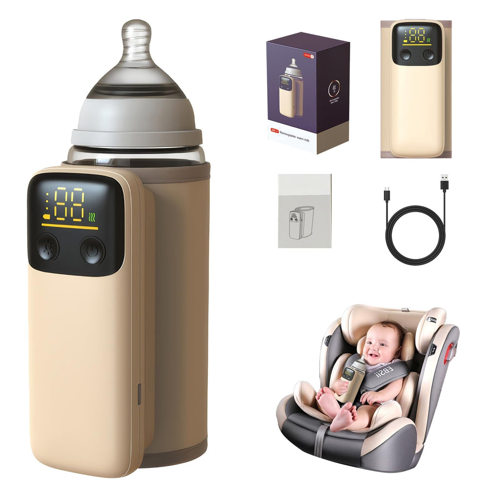 AUGARDEN bottle warmer on the go with clear display for travel feeding.