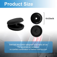 Augeny universal-fit button stop shown with accessories for easy installation in seconds.