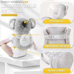 AUKOUPCIL Hollow head groove stabilizes small heads on irregular surfaces.