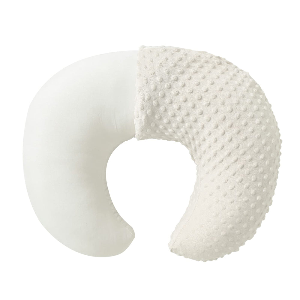 Aullar Nursing Pillow beige cover top view aids comfortable feeding posture