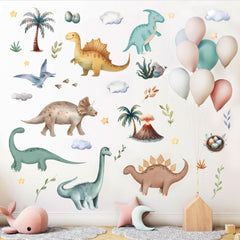 Aurbhosa green plant wall sticker vivid colors brighten nurseries