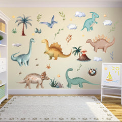 Aurbhosa wall sticker peel and stick dinosaur easy installation on clean surfaces