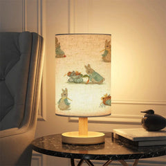 AURFIAIUOP bedside lamp features a wood base for natural warmth.