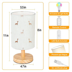 AURFIAIUOP dimmable lamp with remote control for mood lighting.