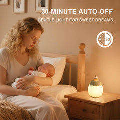 AuroraNiteBeam egg night light with 30-minute timer for timed illumination