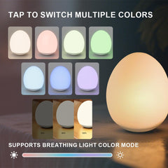 AuroraNiteBeam USB-C rechargeable egg light ensures uninterrupted nursery use.