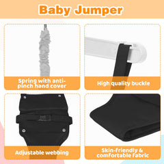AUTOKAKUM baby jumper adjustment strap enables snug fit for growing infants