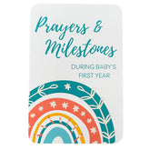 Autumn & Annie prayer milestone card birth front documents newborn milestones with scripture.