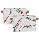 AUUXVA Baseball Stitches Basket wide view stores toys neatly
