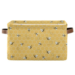 AUUXVA Cute Animal Bee Basket front view for nursery organization