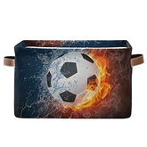 AUUXVA Seulife football-fire-water basket front view shows sturdy frame for lasting storage