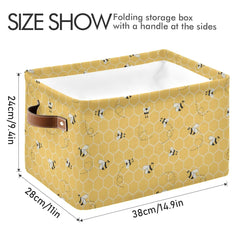 AUUXVA storage basket cube top steel ring maintains shape during use