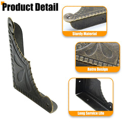 Auvotuis-installed corner protector on a wooden box demonstrates secure edge reinforcement.