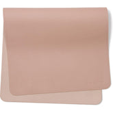 AVA + OLIVER vegan leather baby changing mat pink sand folded for travel convenience