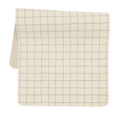 Ava + Oliver vegan leather changing mat blue check flatlay for everyday baby changes
