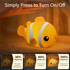AVACOM night light showing three brightness levels for nursery ambience.