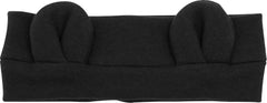 AVAUMA headbands closeup on soft cotton shows breathable material for all-day wear.