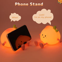AVEKI Peach Night Light tap control: touch-enabled control for quick adjustments without fumbling.